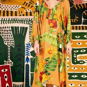 Farm Rio Tropical Print Dress